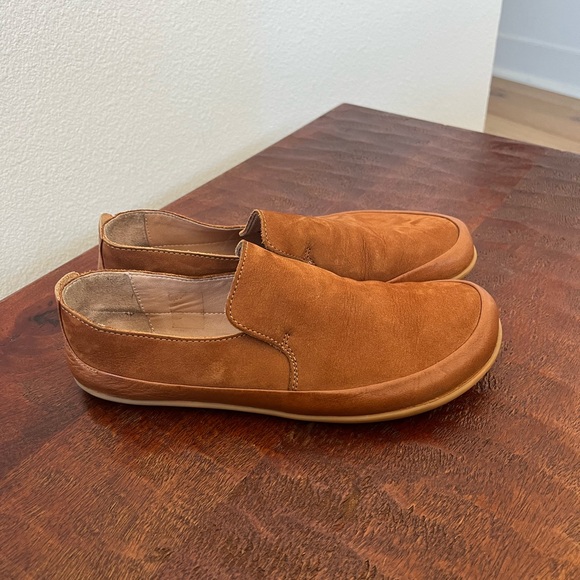Vivo barefoot Shoes - Vivobarefoot Opanka Brown Leather Slip-on  minimalist barefoot loafers Sz 38